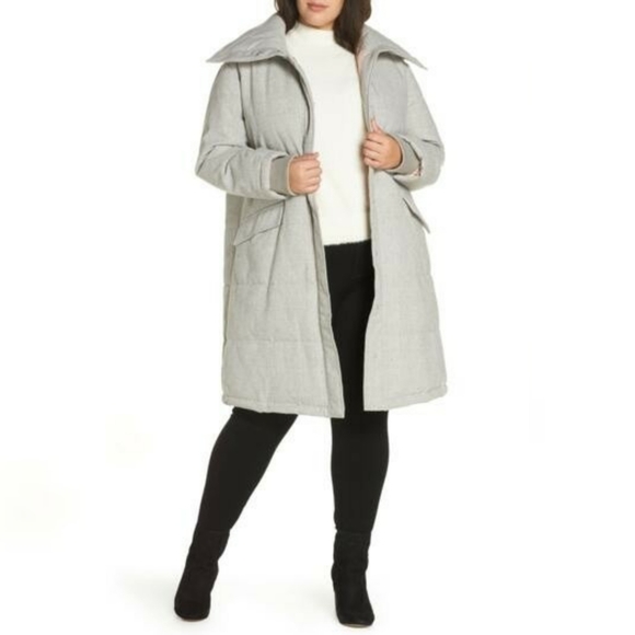Avec Les Filles Jackets & Blazers - Avec Les Filles Menswear Plaid Puffer